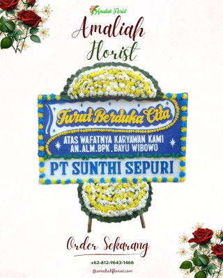 Papan Bunga Duka di Kalome